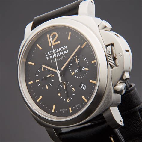 panerai watch chronograph|panerai luminor daylight chronograph.